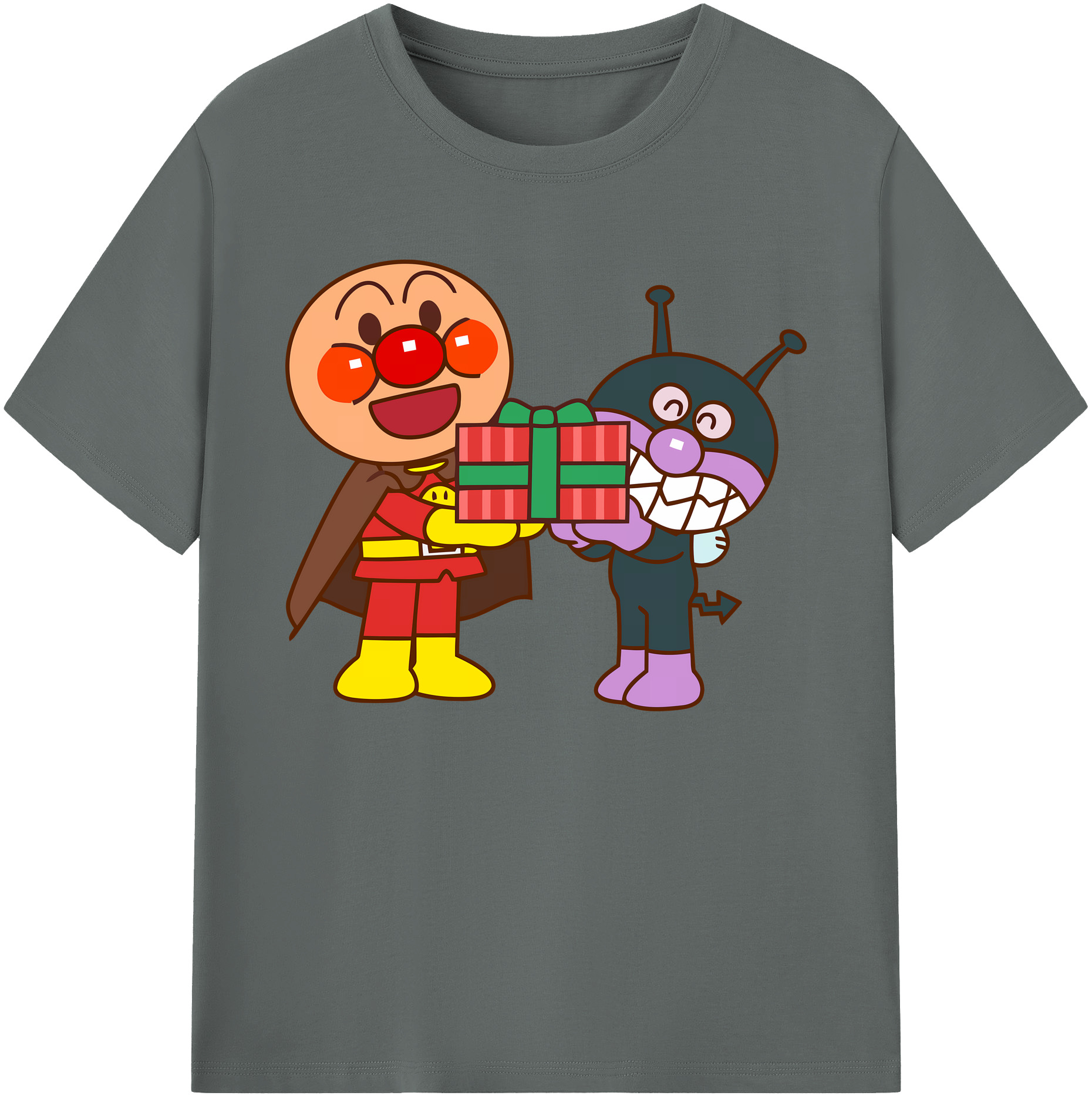 （画像用） アンパンマン Anpanman 綿100％ メンズ半袖Tシャツ｜肌触りやわらか＆通気性